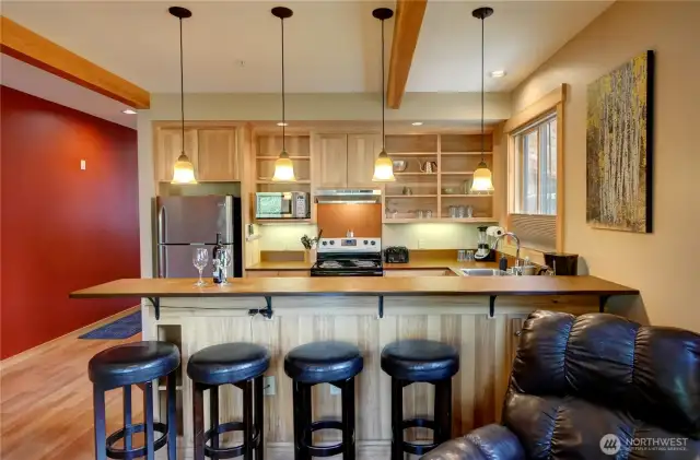 Kitchen with eating space.