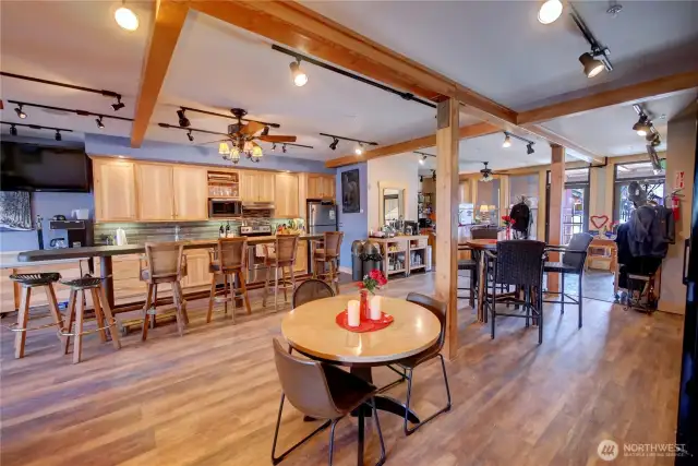This is where your guests eat breakfast every morning during their stay.  Guest breakfast is a much loved feature of renting at the TRS.