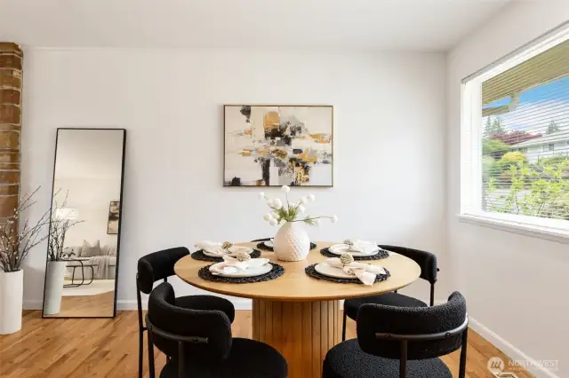 Dining area off the kitchen.