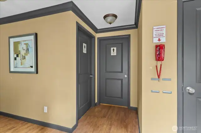 Restrooms in Clubhouse