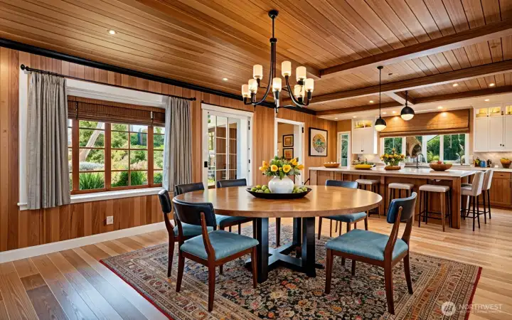 Dining room as it could appear after remodel.