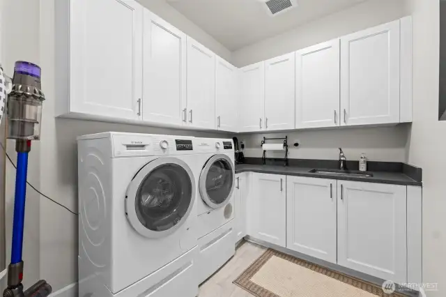 What? More storage? Not just a closet...this laundry area give you space to work too.
