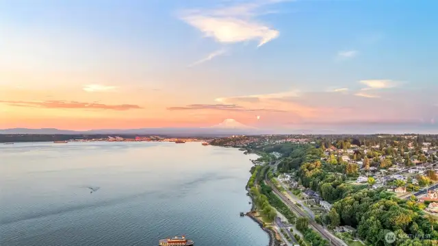 The scenes from Point Ruston are spectacular.