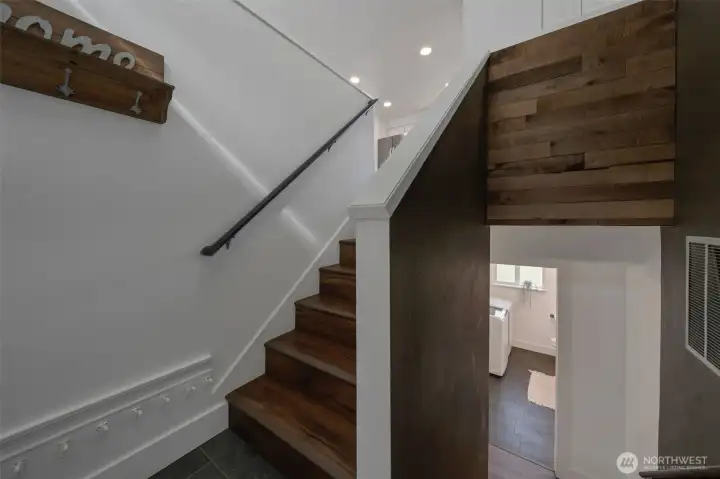 New designer laminate on both levels