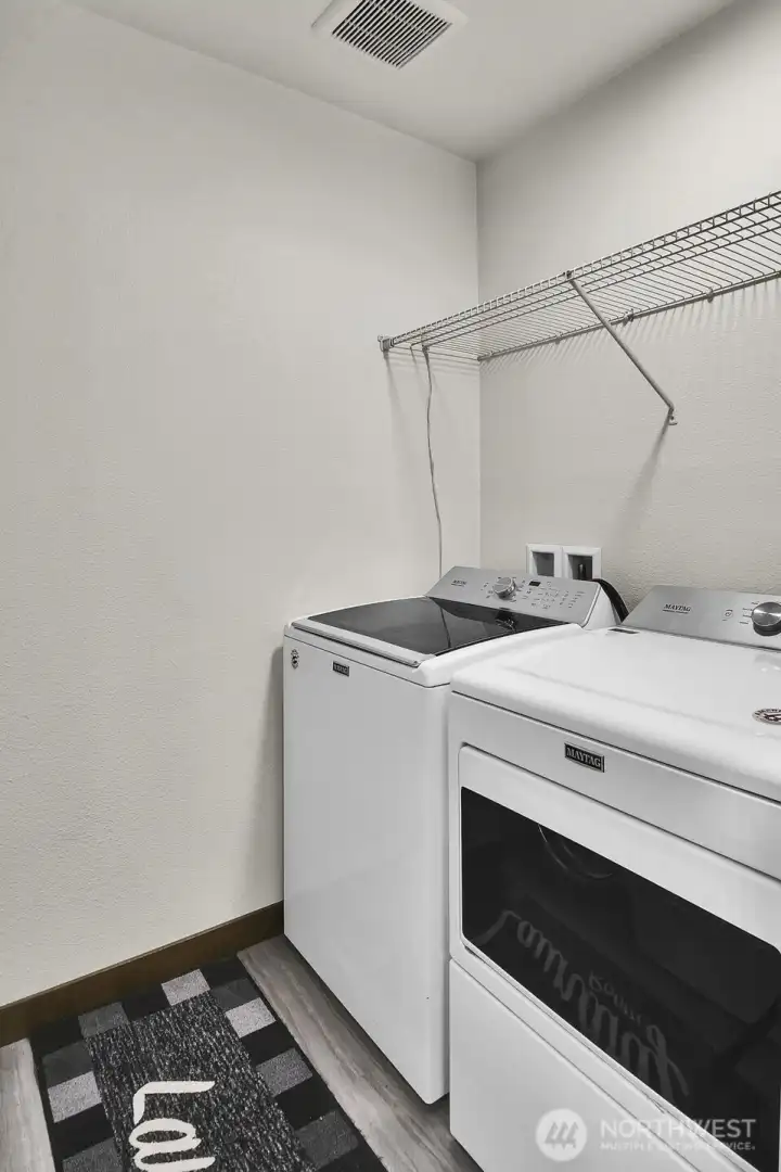 Upstairs Laundry Closet from Bathroom