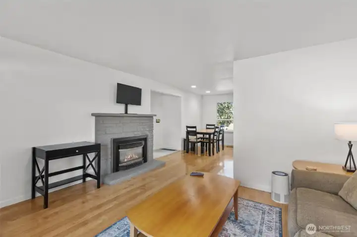 Upper flooring had been updated a few years back. New interior paint including fireplace.