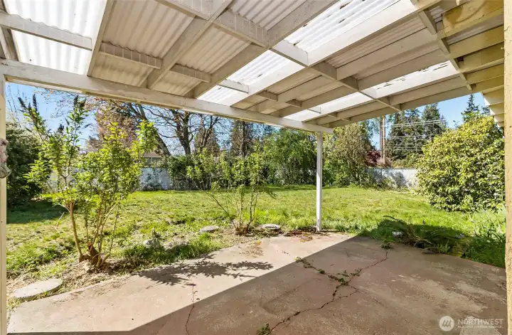 Alternate View of the Covered Patio~
