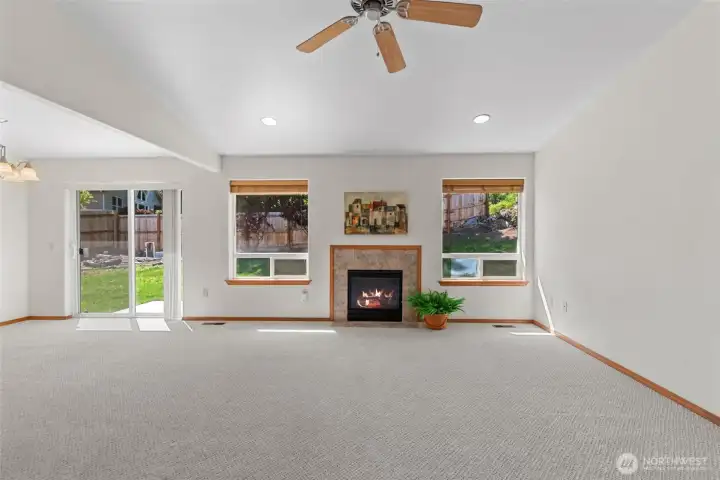 Slider to backyard patio