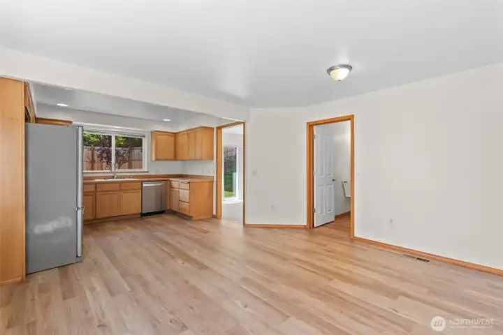 Family room to kitchen