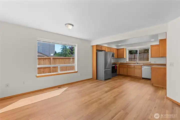 More family room to kitchen