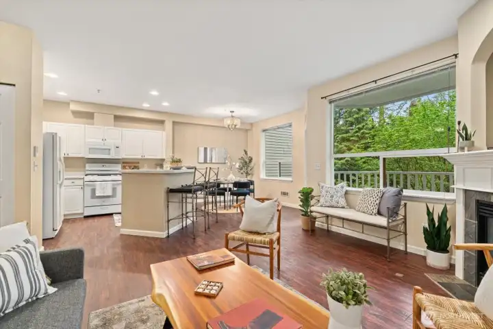 Perfect open layout backing to greenspace