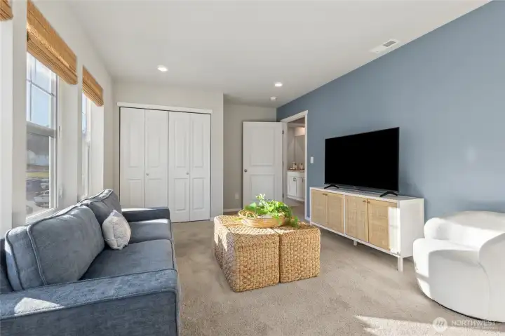 Second view of the versatile bonus room. Photos are representative only and may display different color package and/or upgrades.