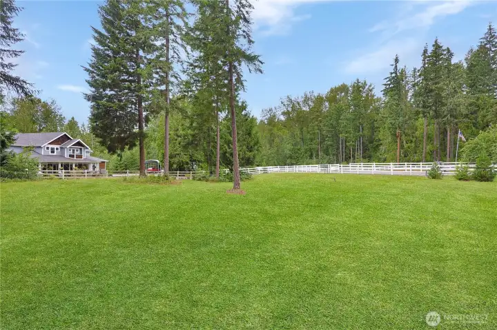 Tons of fenced pasture area.