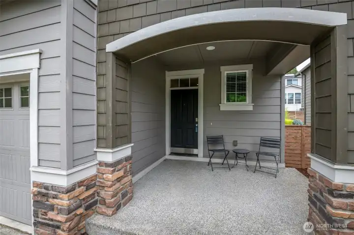 Front entry porch Front entry porch