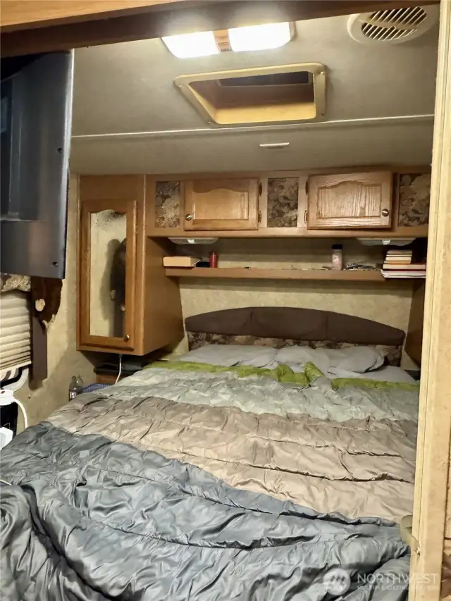 Sleeping area with room for 2. There's also an additional bunk room in the back.