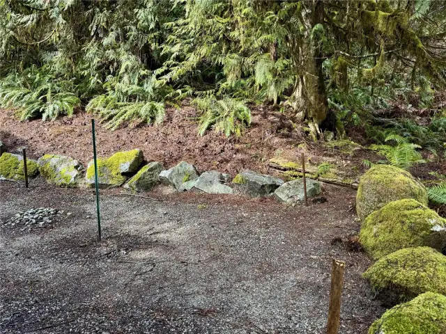 Great area to put a firepit, or to build something.