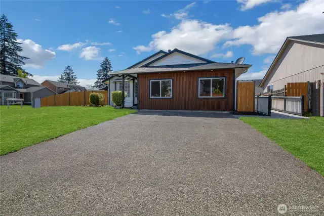 Front view of home with nice parking and ease of access to enter home.