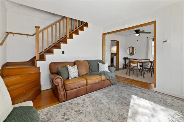 Stairs leading to the 2 upstairs bedrooms
