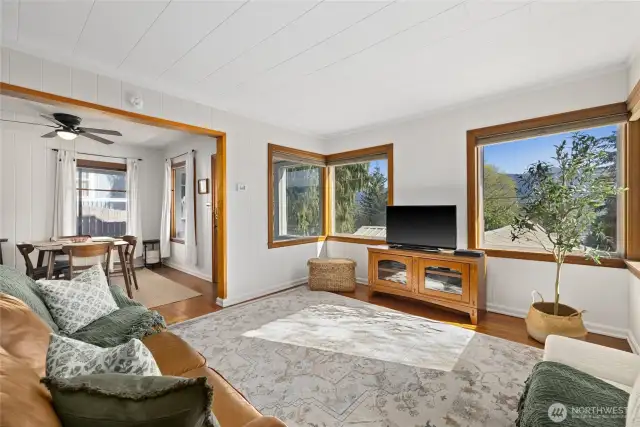 Large windows throughout the house allows natural light and breathtaking views from every room.