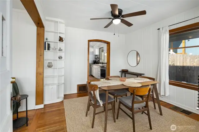 Great dinning space off the kitchen