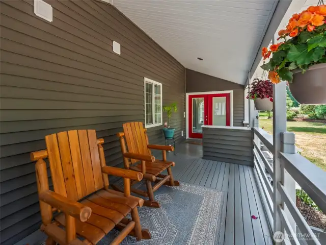 Front porch relaxing