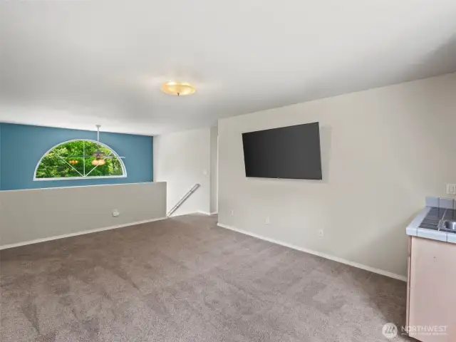 Upstairs bonus loft