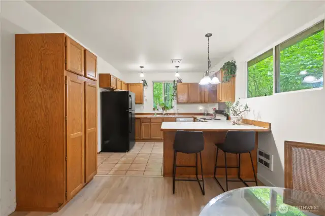 Plenty of kitchen storage