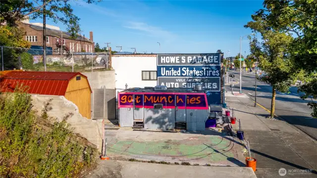 Lot is leased to food trailer.