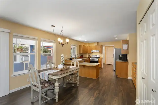 Large kitchen in main home with LVP flooring!