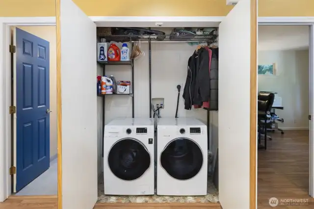 2nd home laundry closet...full bath to the left and 2nd bedroom to the right.