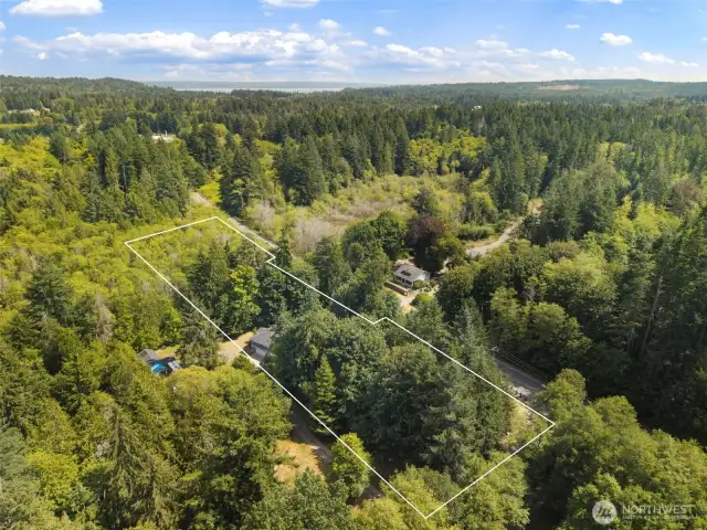 Approximate property lines.