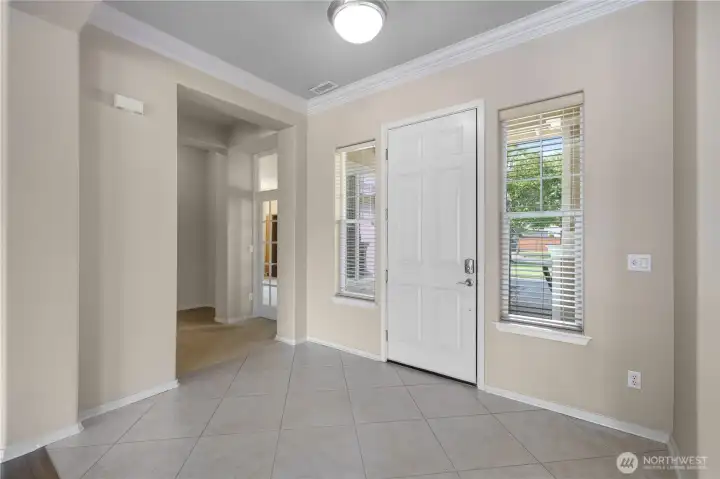 Bright and welcoming entry.