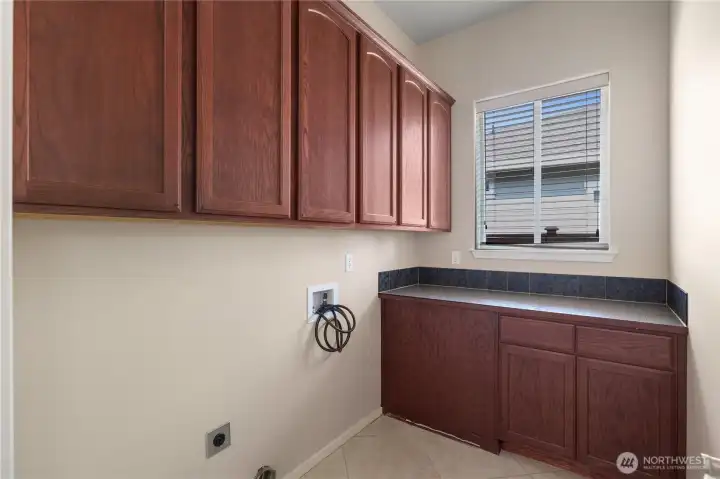 Laundry Room with storage.