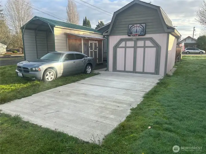 detached garage and carport
