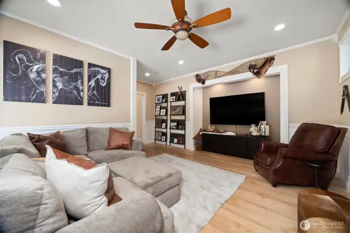 Main Floor Master Bedroom Suite but Presently used as Family Room