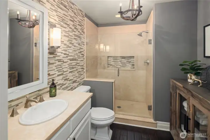 3/4 bathroom on main