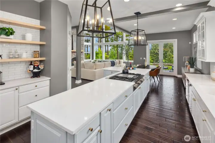 Restoration Hardware lighting throughout