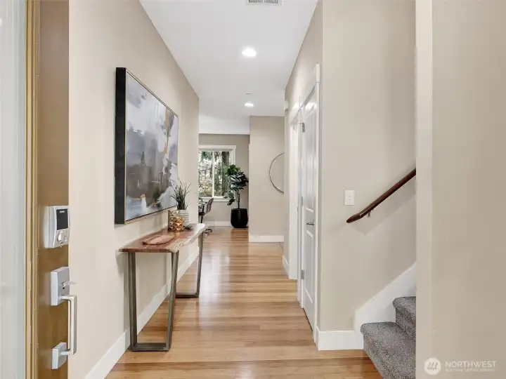 Light filled entry welcoming you onto the main level