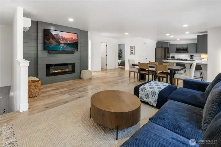 Upstairs is the stunning 2 bedroom home that awaits you. Beautiful floors, nice open concept and so much more.