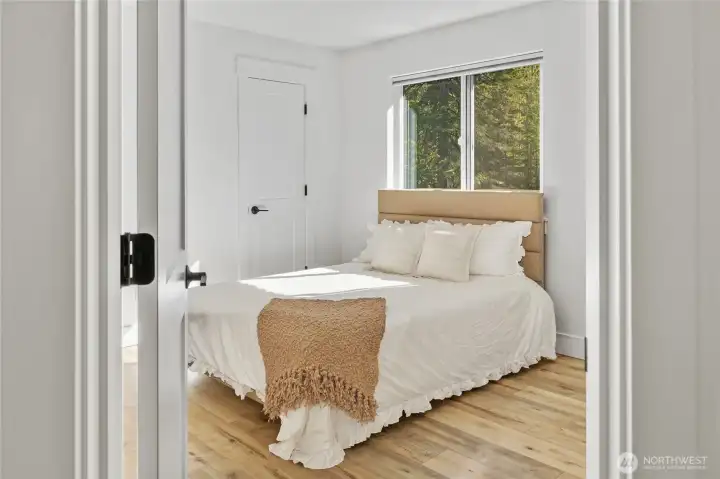 Bedroom #2 is located next to the main floor bathroom for convenience