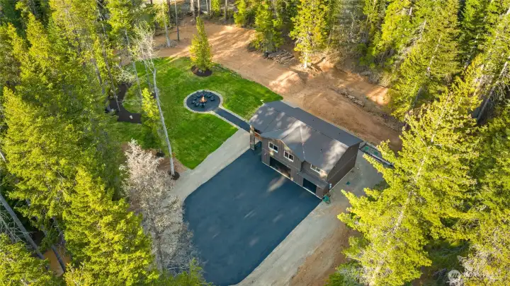 Great areal view of the property. Zoom in to check out how amazing this dirt bike track is. The property has plenty of room for your friends RV's too. Great place to hang out!
