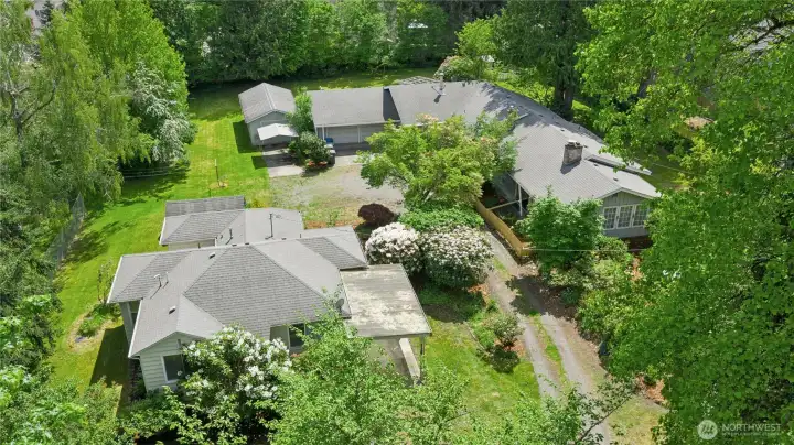 1.2 acres in city limits. Multi-generational living.