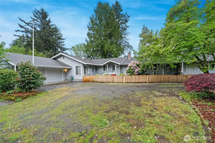 plenty of parking and a 2 car garage.