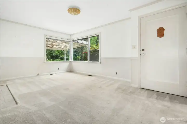 front door entering into the living room