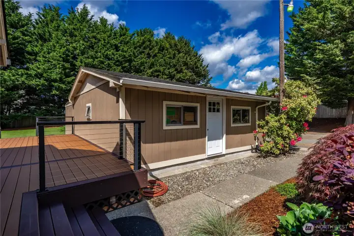 garage side door access