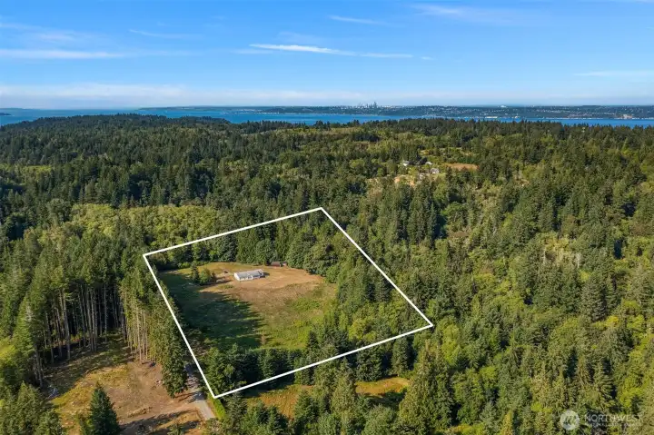 Looking northeast towards downtown Seattle and northern Puget Sound.