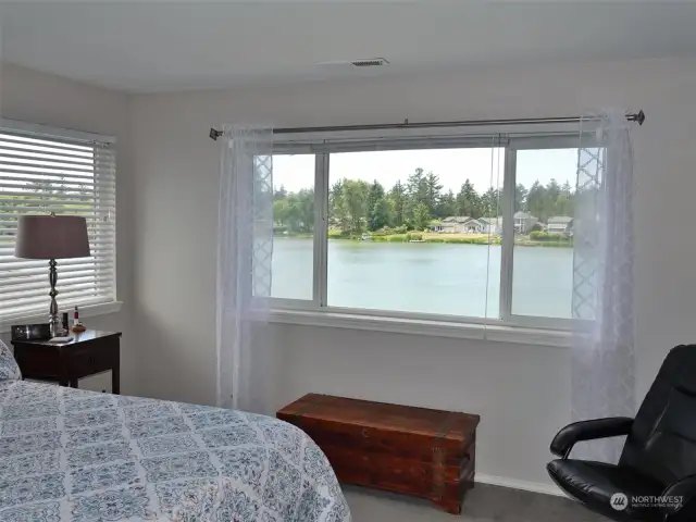 Imagine waking up to these peaceful Duck Lake views from the Master Bedroom.