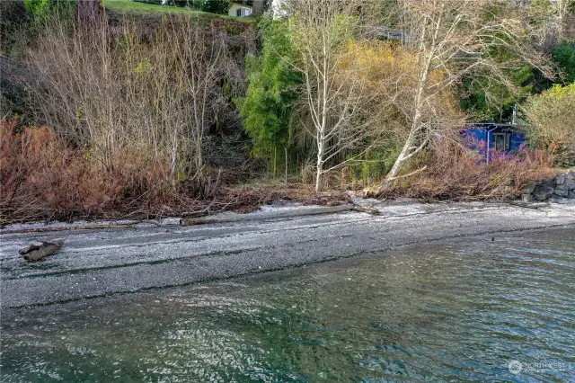 Beach  Currently, there is no access. A landscaper bid close to $4K to cut a trail in the spring time.