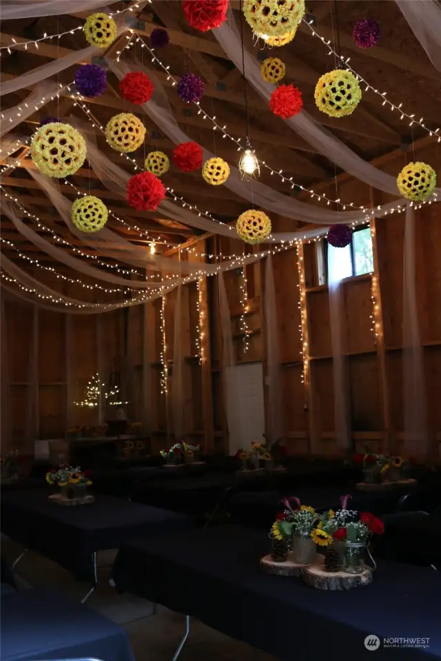 The sellers had their wedding in the barn