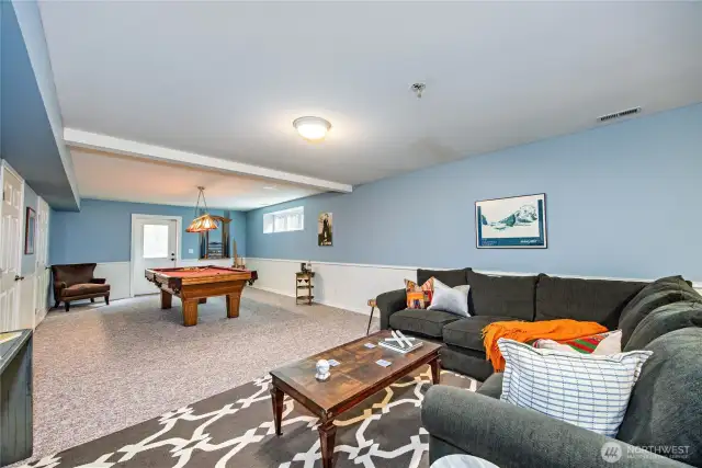 The basement level is a great place to escape! Host a poker party, place some pool or watch a movie.